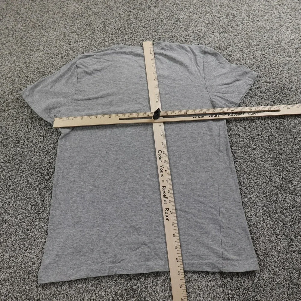 True Religion‎ Shirt Mens M Gray Graphic Horseshoe Spell Out Logo Crewneck Tee